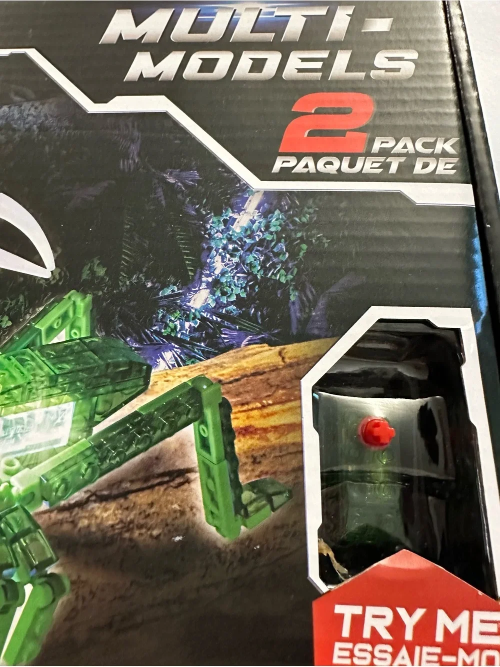 Multi-Mode Light-Up Building Grasshopper Toy - Green